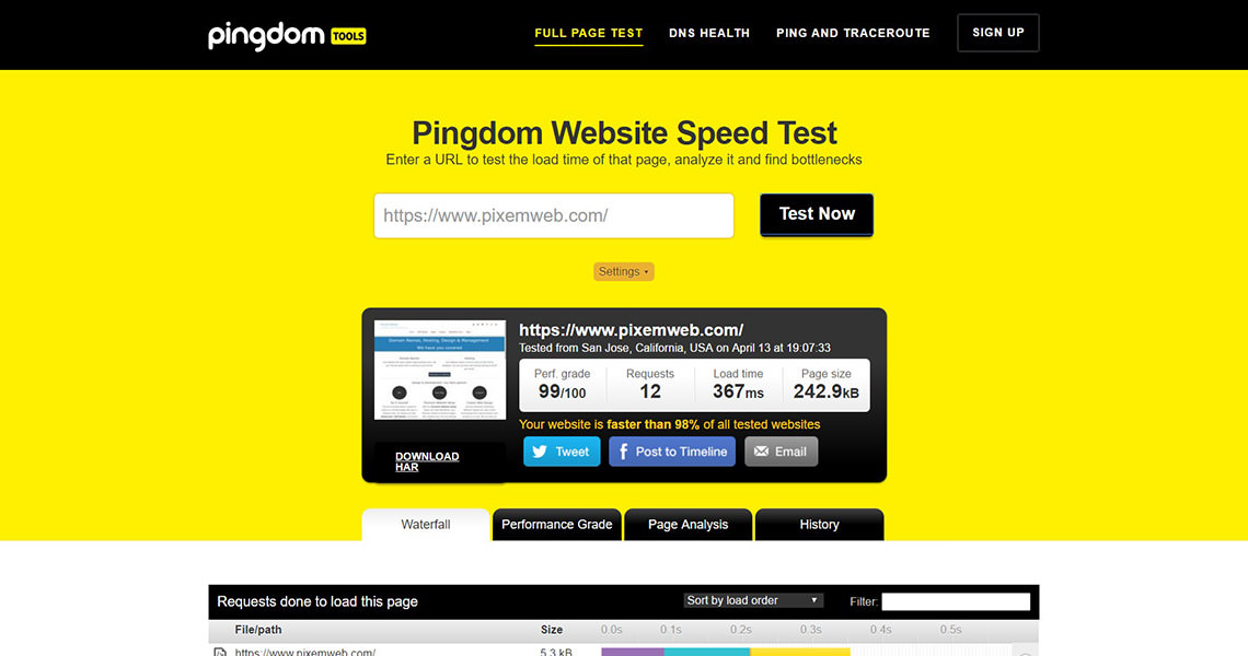 Website-speed-test